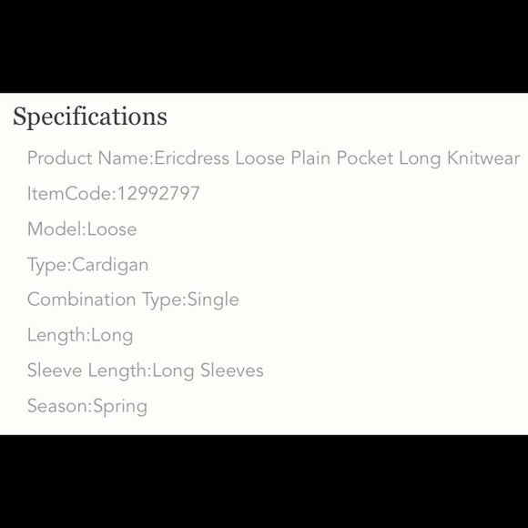 Cardigan - Plain with Pocket - Picture 4 of 8